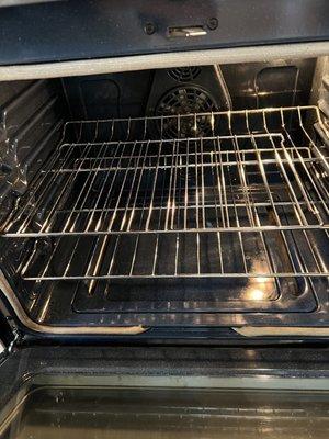 Freshly cleaned oven