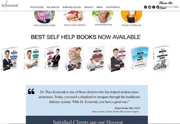 Dr. Kousouli has leactured and authored many topics on fulfilling your health and life goals. See Amazon for books by 'Dr. Theo Kousouli'