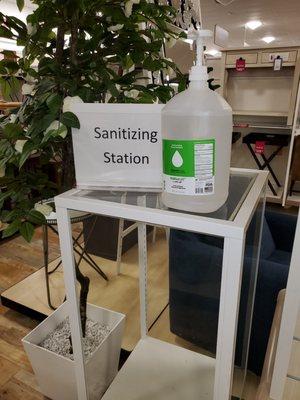 Get it Homegood's with the hand sanitizing station! Keep it safe!