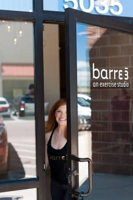 You'll always be greeted with a smile at barre3!