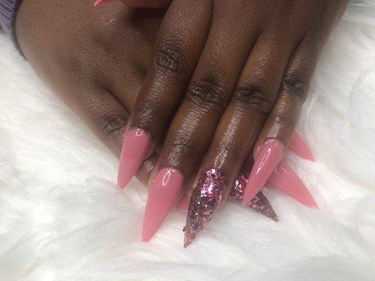 Pink Gel-X Full Set