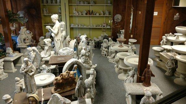 Great selection of statuary