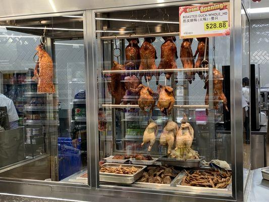 The BBQ meats display