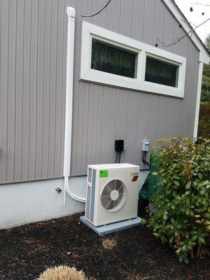 Mitsubishi Ductless Hyper Heat install in Cape May Court House.