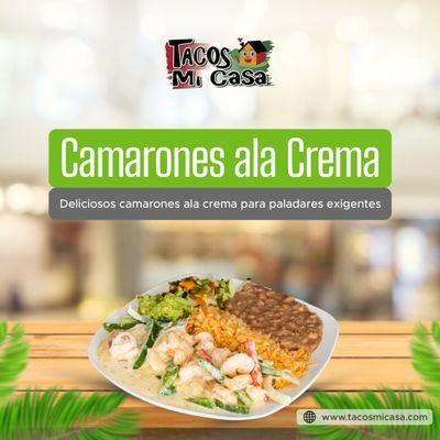 Camarones ala Crema