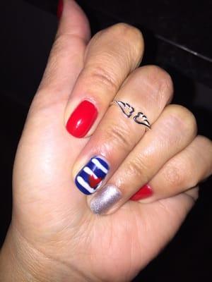 4th of july nails!