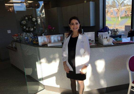 Vera Willett, Med Esthetician at Salib-Fanikos Dental Open House 11/11/17