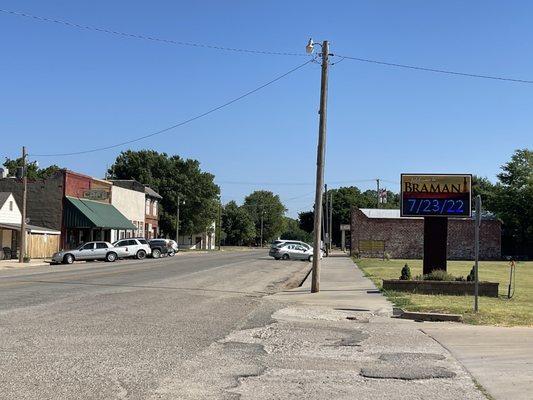 View of downtown Braman