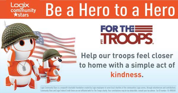 Let's show GIs we care with For The Troops.  Contributions in any amount are gladly accepted!