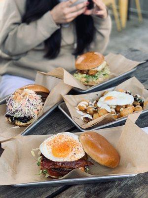 Three Little Pigs Poku Baga Burger Battle Royale Burger Tempeh Baga Burger