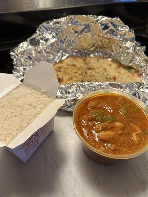 Vindaloo & Garlic Naan