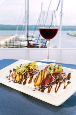 Our ahi tuna appetizer is a customer favorite.