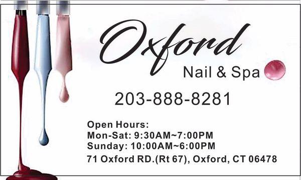 Oxford nail & spa new management grand opening