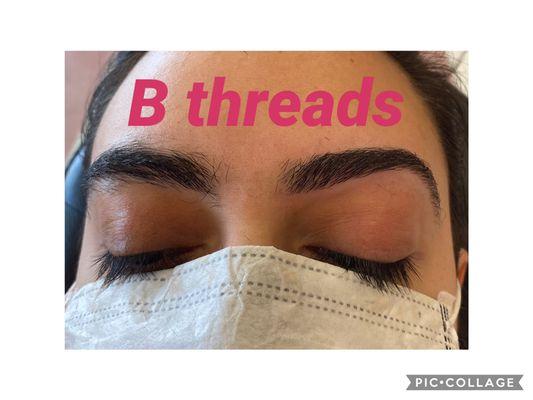 Eyebrows threading