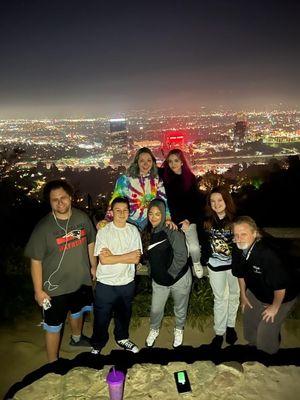 Me and the squad in the Hollywood hills .