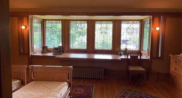 Master bedroom overlooking Madison Street