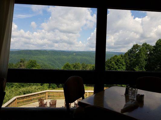 View from the Bluestone Dining Room.