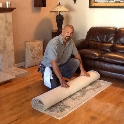 Expert handling and cleaning of Area Rugs