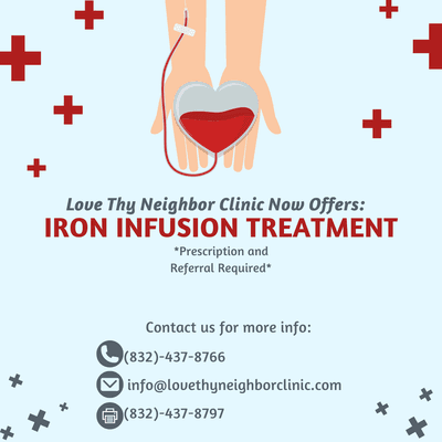 Iron infusions now available