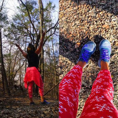 AM yoga + trail run putting a bow on this year!