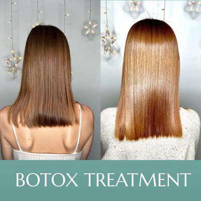 Before/After Botox Hair Treatment