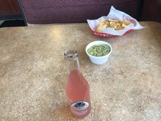 Jarritos With Chips And Guacamole