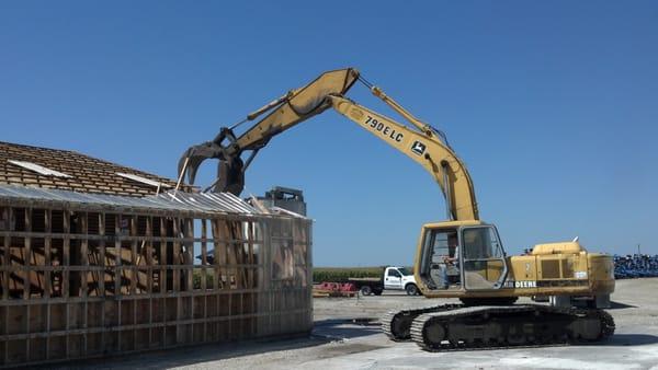 We demolish commercial and residential buildings.