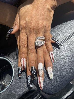 All GUCCI nails by SARAH at VVS NAIL BOUTIQUE