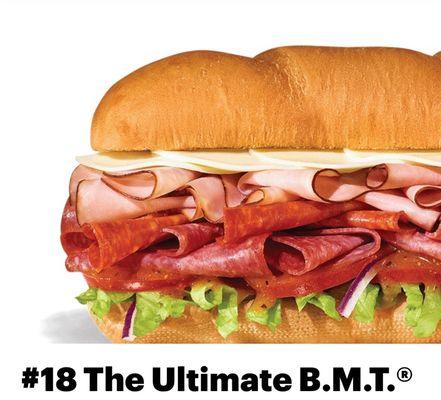 REGULAR ULTIMATE BMT (NO DOUBLE MEAT ) from subway ad