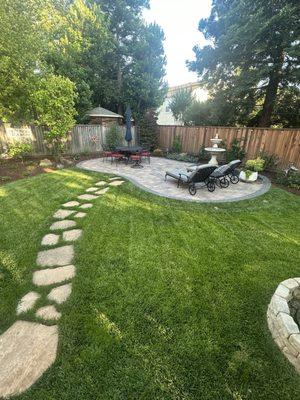 Backyard patio