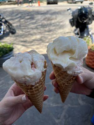 Strawberry pop tart and aloha with strawberry pop tart