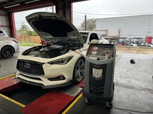 Infiniti A/C Recharge