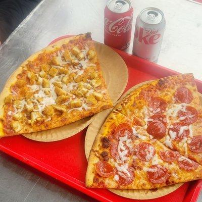 2 Slices + Drink for $6.99 (75¢ per topping)