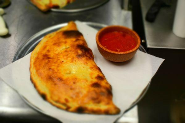 Calzone with pepperoni