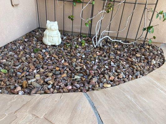 Chestnut colored rock