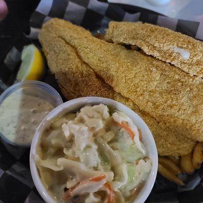 Fish and Curly fries