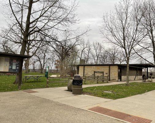 Trailhead and restrooms.