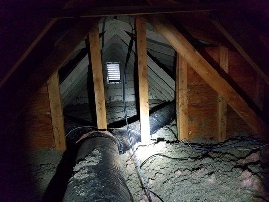 If your attic looks like this, you have an older home