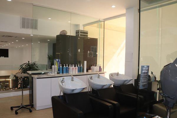 interior of the salon (we have two hair washing stations; this is the one on the second floor)