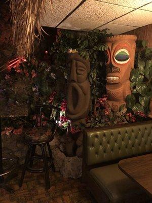 Very cool tiki motif. This is worth the visit.