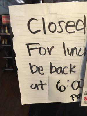 5:16pm yesterday closed at 8:45pm im sure they closed earlier with a sign saying technical difficulties. Closed early.