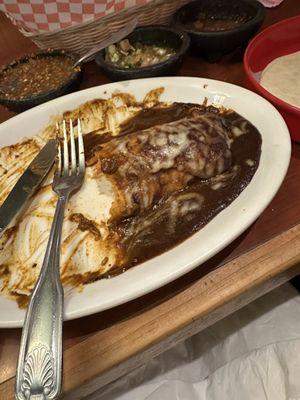 Mole enchilada