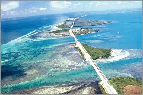 The Florida Keys - surrounded by Caribbean blue sea