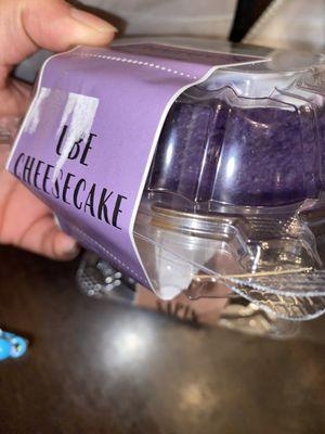 Ube Cheesecake Slice