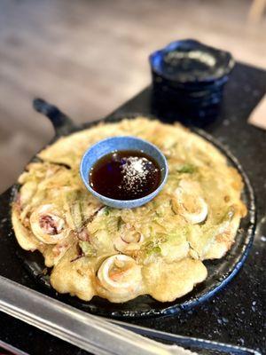 Korean seafood pancake