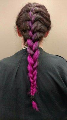 Color and braid by Hallie.