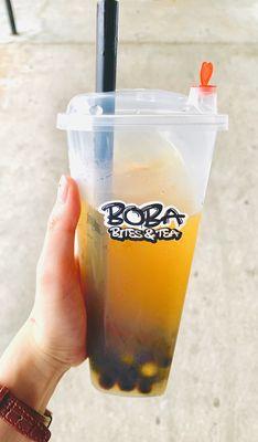 Green boba tea