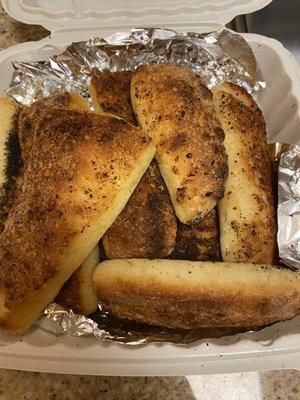 Garlic Bread Sticks with Red Sauce