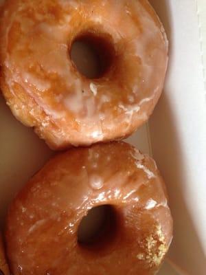 Here are the ugly sticky glazed donuts that I will not eat.