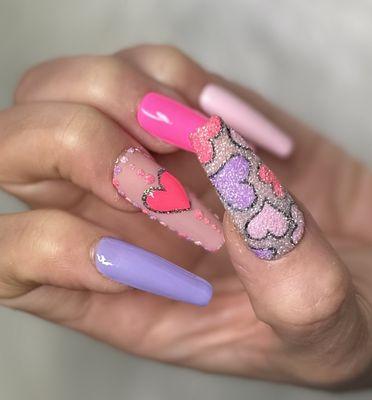 Nails set done by Crystal 
.At (suite #31)in Sola Salon. 10% for 1st booking: (951)444-8586. ‍ https://crystalngo.glossgenius.com